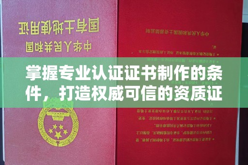 怀远掌握专业认证证书制作的条件，打造权威可信的资质证明