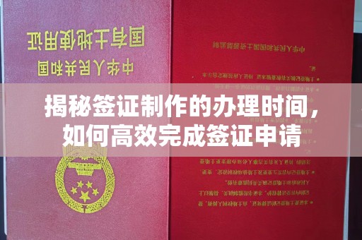 怀远揭秘签证制作的办理时间，如何高效完成签证申请
