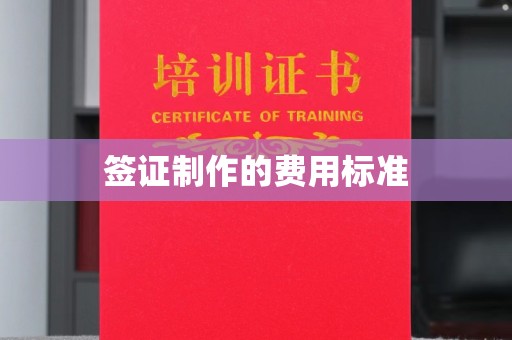 怀远签证制作的费用标准