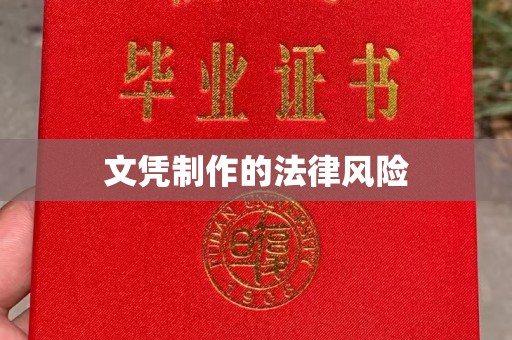 怀远文凭制作的法律风险