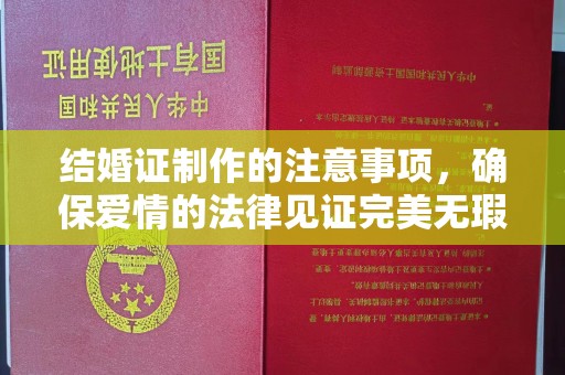 怀远结婚证制作的注意事项，确保爱情的法律见证完美无瑕